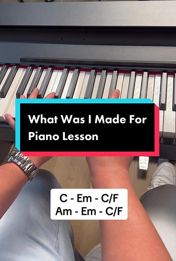 “What Was I Made For” Piano Tutorial #billieeilish #barbie #pianotutorial #pianolesson