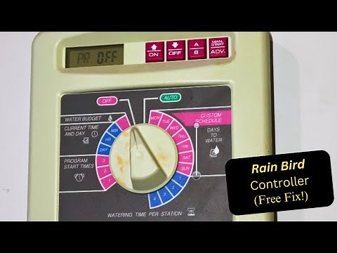 Rain Bird Controller "PR OFF" Error Code -- Fix!