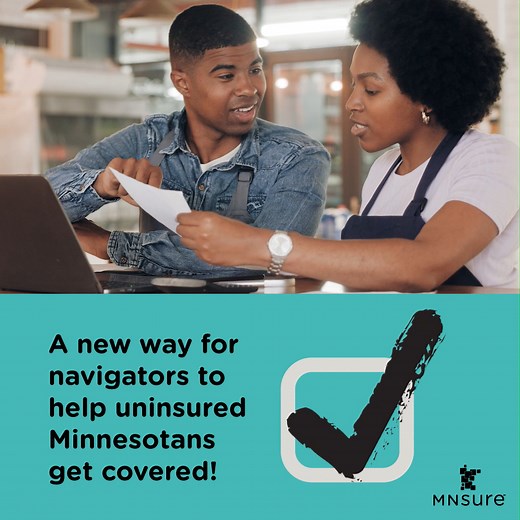 POV: Your client checked the new MNsure box on their state income taxes when they filed. Then they got a letter from Minnesota’s health insurance marketplace with helpful info about their options. Now you can help them apply and get covered! Video of a navigator helping their client who received information about their health insurance options through MNsure. | MNsure