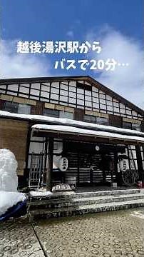 【日本秘湯を守る会】目に良い温泉 奥湯沢 貝掛温泉 #youtubeshorts #越後湯沢 #源泉掛け流し #日帰り温泉 #温泉#日本秘湯を守る会
