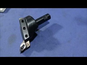 Home Made DCMT 070204 Insert Fly Cutting Tool Plus Blue Nano Insert Test