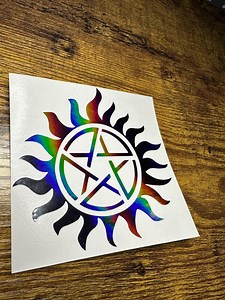 Supernatural Protection Star Vinyl Decal: Car, Laptop, Window Sticker - Etsy