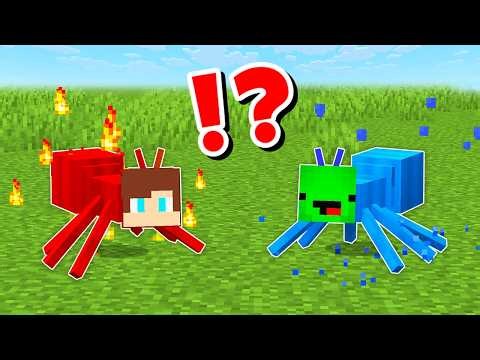 JJ and Mikey in ELEMENTAL ANTS CHALLENGE in Minecraft / Maizen Minecraft