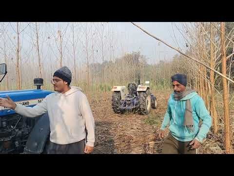 2nd Ganna da Tralla double Axal//New Holland 5620// Farmtrac 60 ‪@kalamahalvlogs‬