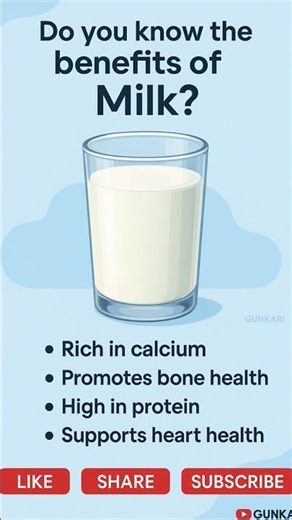 The Power of Milk in One Short Video #MilkBenefits #HealthyDrinks #NutritionTips #CalciumRich