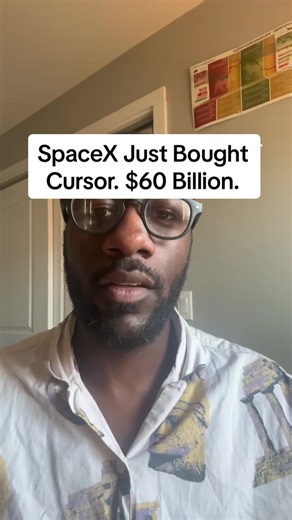 Elon now owns the full stack: compute (Colossus), models (Grok/xAI), and the developer tool (Cursor). But unlike Codex or Claude Code, Cursor is model agnostic. You can run Claude, GPT, Gemini, any model. It’s not locked to one company. And now it has SpaceX resources behind it. Cursor was bottlenecked by compute. That bottleneck just got removed. $4B annual revenue. Over half the Fortune 500 uses it. The AI coding wars just introduced a third player with very deep pockets. #spacex #cursor #ai #