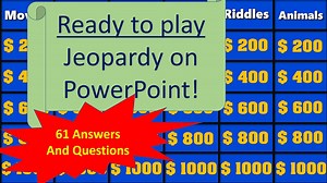 Jeopardy Game Complete Powerpoint - Etsy
