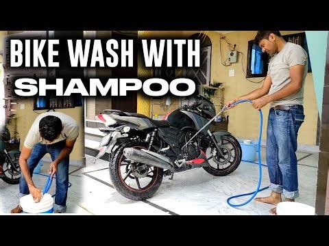How to wash bike with shampoo | Full bike washing guide at home 🧼
