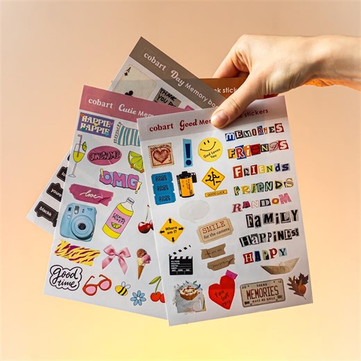 5 Scrapbook Sticker Packs for Journals, Planners, Notebooks, Diaries, Albums, Bullet, Creative Projects - Etsy UK