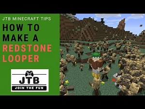Minecraft: How to make a Redstone Looper Infinity Dispenser that spits out Husks, Chickens, & More