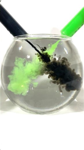 Hypnotic Ink Diffusion | Black Meets Neon Green