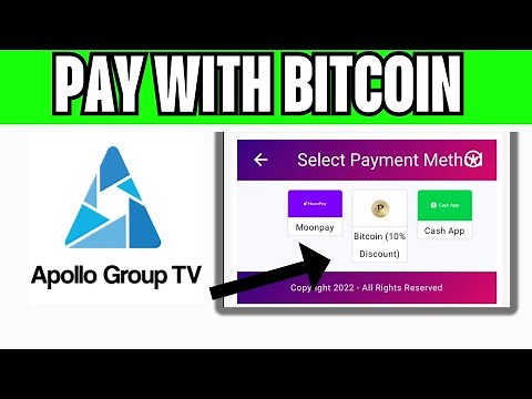 How To Pay Apollo Group Tv With Bitcoin (2025) STEP BY STEP