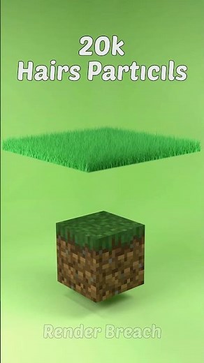 Minecraft Hair Particles (1K to 100K Detail)