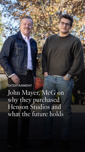 @johnmayer and his business partner, the filmmaker @mcgfilm, have purchased Henson Studios for $44 million with an eye on preserving the spot at a moment of widespread upheaval in the entertainment industry. They’ve renamed it Chaplin Studios in honor of the silent-film giant who broke ground on the historic complex on La Brea Avenue more than a century ago. “This place has a beating heart. All we have to do is effectively not kill it, right?” Mayer told The Times’ @mikael.wood. Mayer and McG to