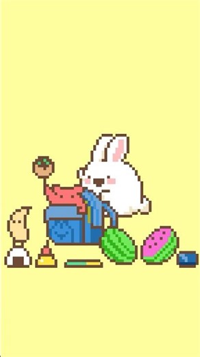Dokodoko soft backpack #DokodokoRabbit #pixelart