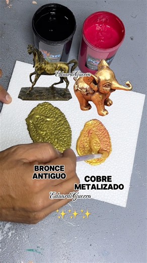 I use gold paint to create other colors ✨✨