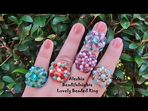 Lovely Beaded Ring Tutorial