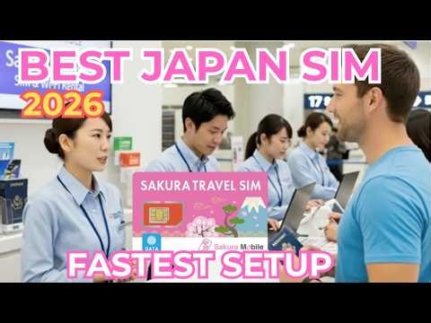 Best Japan SIM Card for Tourists 2026: Easy Airport Pickup & English Support 🇯🇵