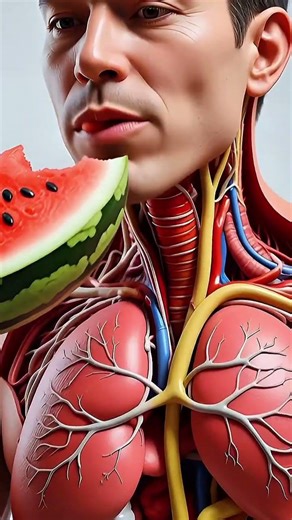 What Happens When You Eat Watermelon? 🍉 | Inside the Human Body #shorts
