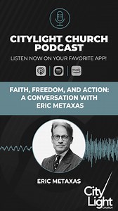 In our latest podcast episode, “Faith, Freedom, and Action: A Conversation with Eric Metaxas,” Eric shares insights from his influential books, discussing the miraculous aspects of Christianity, the importance of a personal relationship with God, and the need for Christians to actively engage in political processes. Don't miss this inspiring episode! Listen here: https://go.citylightnyc.com/90i Eric Metaxas | CityLight Church