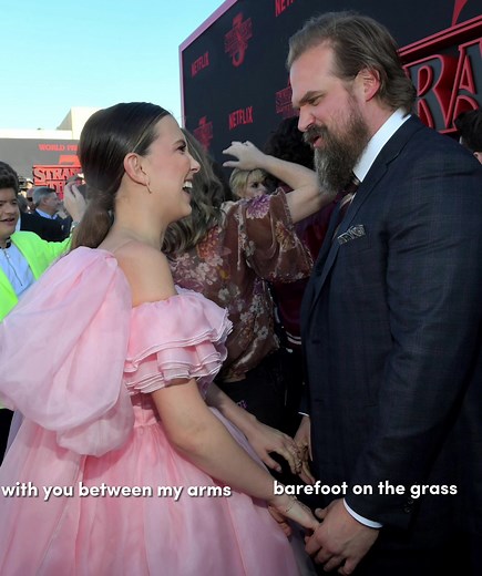 David and Millie💕#milliebobbybrown#davidharbour#mills#dancing#perfect#strangerthings#foryou#fyp#fyyyy