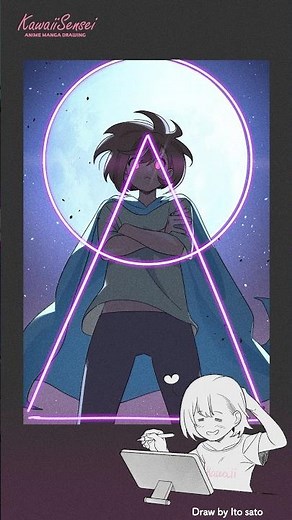 Create a sense of solidity and stability with a triangular composition! #illustration #illustrati...