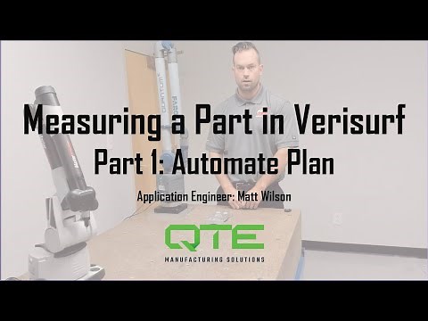 Measuring a Part in Verisurf Part One: Automate Plan