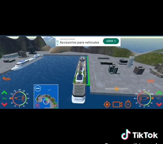 Ship's maneuvering with realistic simulator azipoth propeller.#pelautindonesia#kapal#kapalpesiar#seamantiktok#stip#maritime