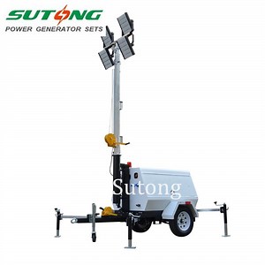 [Hot Item] 5kVA Portable 4X100W LED Lighting Towers Powered by Diesel Generator