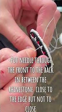 Native Beaded Earrings Edging Tutorial, Video 1 of 2