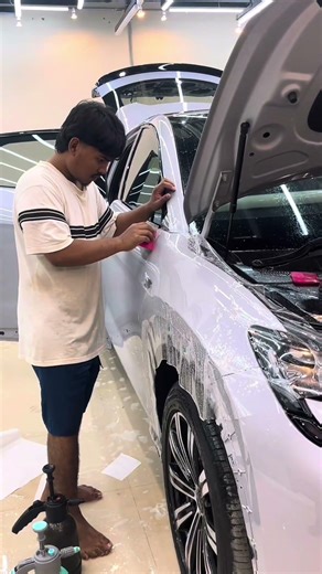 #automobile #ppfprotection #hyderabad #ppf BYD ￼ PPF install🚗