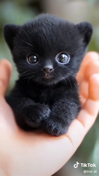 Adorable Baby Black Panther in the Wild
