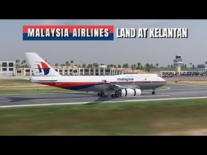 Malaysia Airlines Boeing 747-400 Landing at Kelantan | X-Plane 12
