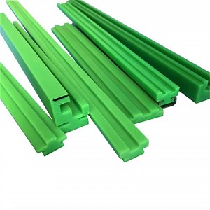 [Hot Item] Green UHMW-PE Linear Guide Rail CNC Machined Irregular Part Plastic Guide Rail Plastic Products