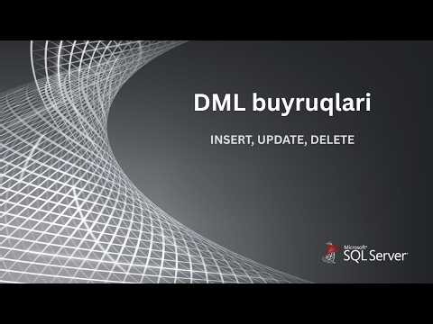 4-dars. DML buyruqlari (INSERT, UPDATE, DELETE, TRUNCATE)