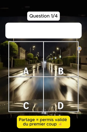 Seulement 1% des gens réussissent toutes les questions 😌 #permisdeconduire #codedelaroute #securiteroutiere #circulation #panneau #signalisation #pourtoi #quiztime #france