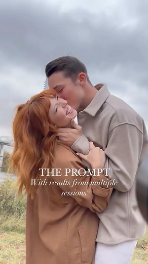 Unscripted App For Photographers on Instagram: "A fun prompt to try at your next couple session by @enspirestudios 😍 DODGE THE KISS - Tell him to kiss her all over while you tell her to dodge his kisses like you’re mad at him. PRO TIPS: - This has to be done with genuine effort. If they don’t actually go for it then the results won’t be as good! - They need to be as close as possible. Don’t let them have space between them when they start - Have her put her arms on his forearms to brace her sel