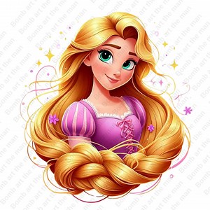Tangled Clipart, Princess Rapunzel Clipart, Tangled Png, Rapunzel Png, Instant Download - Etsy