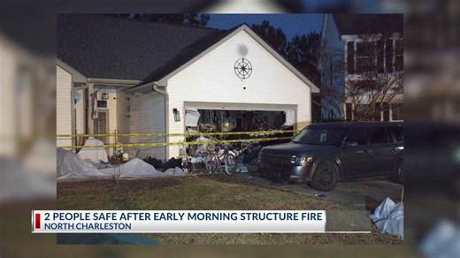 2 people safe after early morning house fire in North Charleston