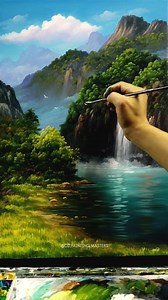 11K views · 919 reactions | Oil painting by artist Zeng (Douyin) — a vibrant landscape bursting with life and atmosphere. From the glowing water reflections to the lush greenery and luminous sky, the artist creates a serene, dreamlike world through rich color layering and smooth blending. Artist: Zeng (Douyin) #oilpainting #landscapeart #realismart #fineart #paintingprocess #artinspiration #natureart #oilpaintingmasters | Oil Masters | Facebook