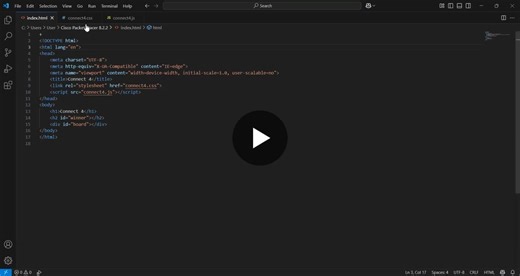🎮✨ Week 4 Task Completed – Connect Four Game As part of my Web Development Internship at InternPe I developed a Connect Four game using HTML, CSS, and JavaScript. InternPe | Ganesh Tuptewar