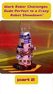 EPIC Robot Battle: Mark Rober Takes on Dude Perfect! #shorts