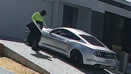 Mandurah detectives are hunting two men in relation to a dramatic house break-in captured on CCTV.