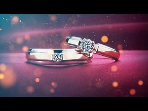 Engagement invitation background video, blank template hd