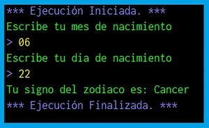 Algoritmo para saber el signo zodiacal - ALGORITMODETAREA