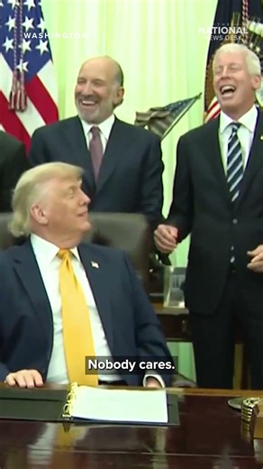 Trump INTERRUPTS: 'Nobody cares'