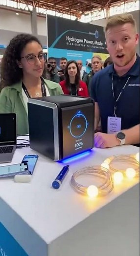 Portable Hydrogen Power Cube Demo #shortviral #future #tech