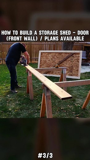 How to Build a Storage Shed Door Step-by-Step