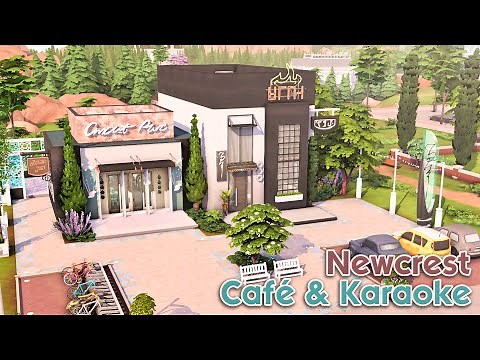 Newcrest Café & Karaoke Bar | NO CC | The Sims 4 Speed Build