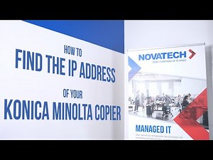 How to Find the IP Address on Your Konica Minolta